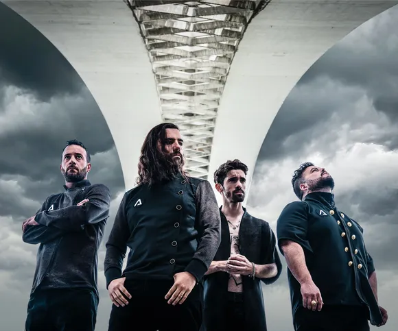 Apotheus band photo under a bridge